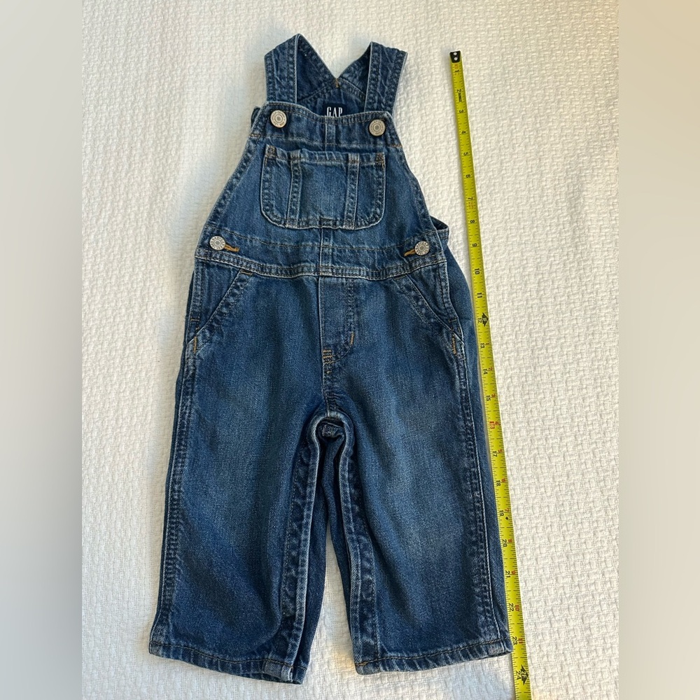 GAP Kids Classic Blue Overalls 12-18M